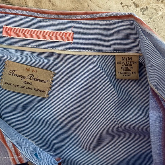 TOMMY BAHAMA JEANS Patterned Stripe Button Up Shirt - Picture 4 of 6